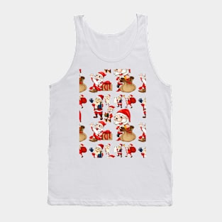 Santa Claus xmas Kids Pattern Tank Top